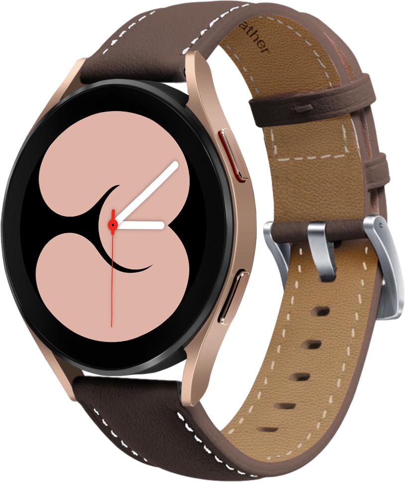Ремешок кожаный Folsa для Galaxy Watch 4 40 мм Dark Brown (31516-05)