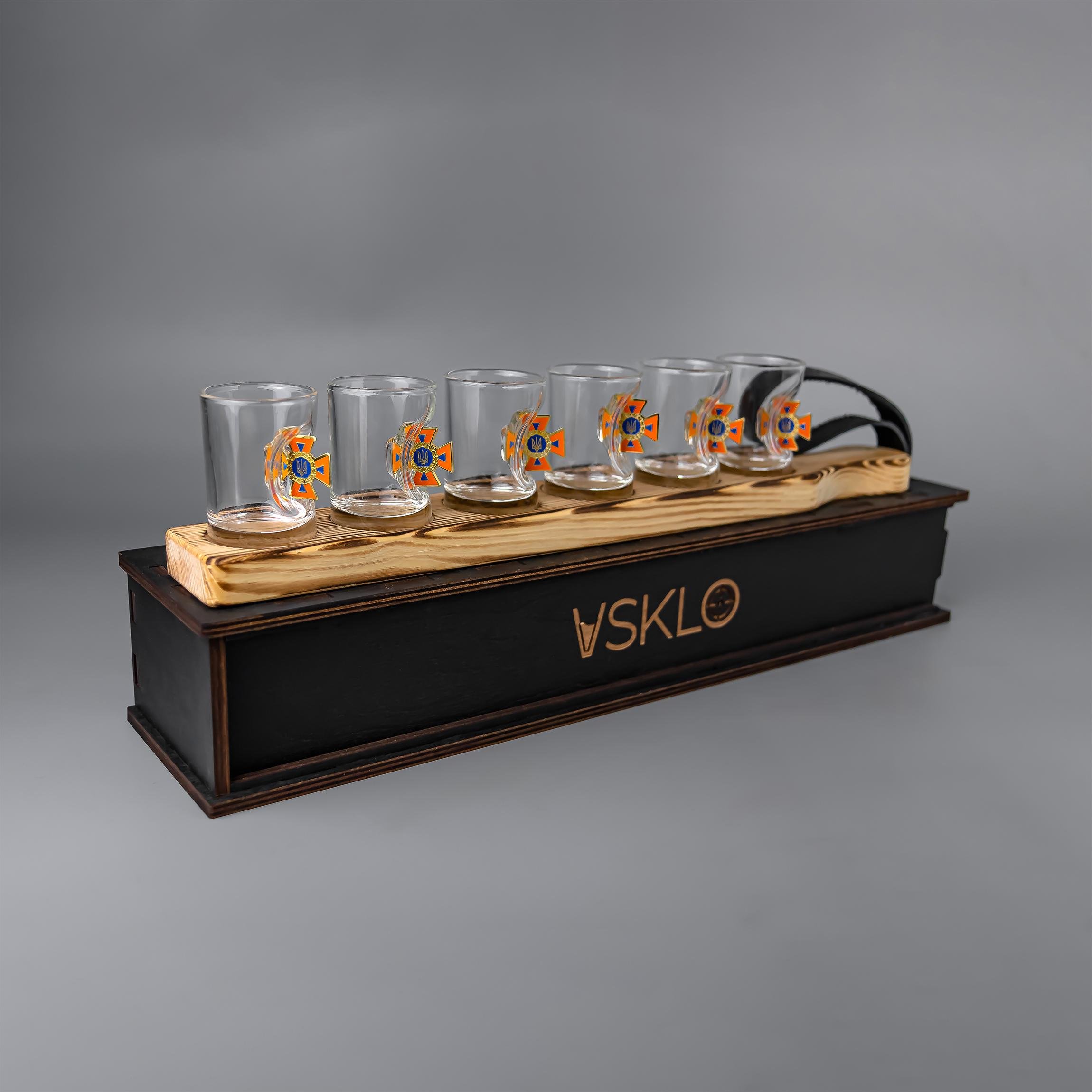 Подарочный набор рюмок VSKLO из ГСЧС в подарочной упаковке (19594488) - фото 2 Подарочный набор рюмок VSKLO из ГСЧС в подарочной упаковке (19594488) - фото 2