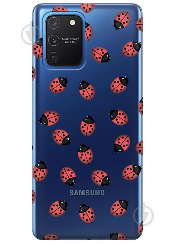 Прозрачный силиконовый чехол iSwag для Samsung Galaxy S10 Lite с рисунком - Божьи коровки (KS3458) Прозрачный силиконовый чехол iSwag для Samsung Galaxy S10 Lite с рисунком - Божьи коровки (KS3458)