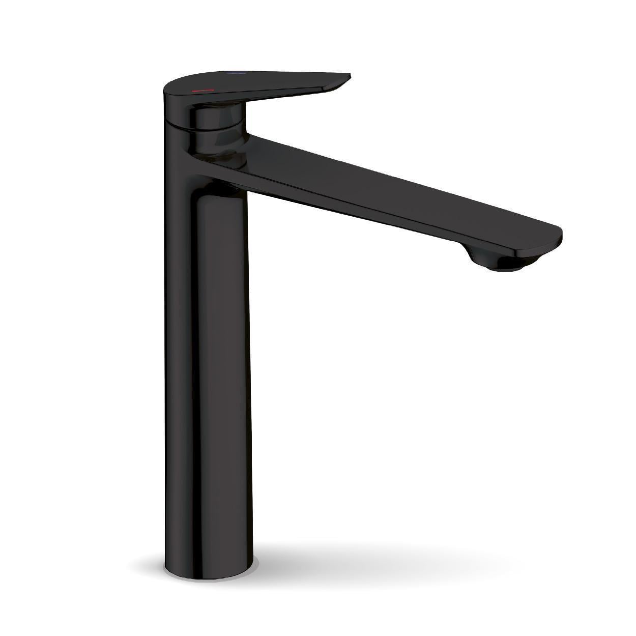 Смеситель для раковины высокий FADO Garda однорычажный d 26 мм Черный матовый (MIX05044B)