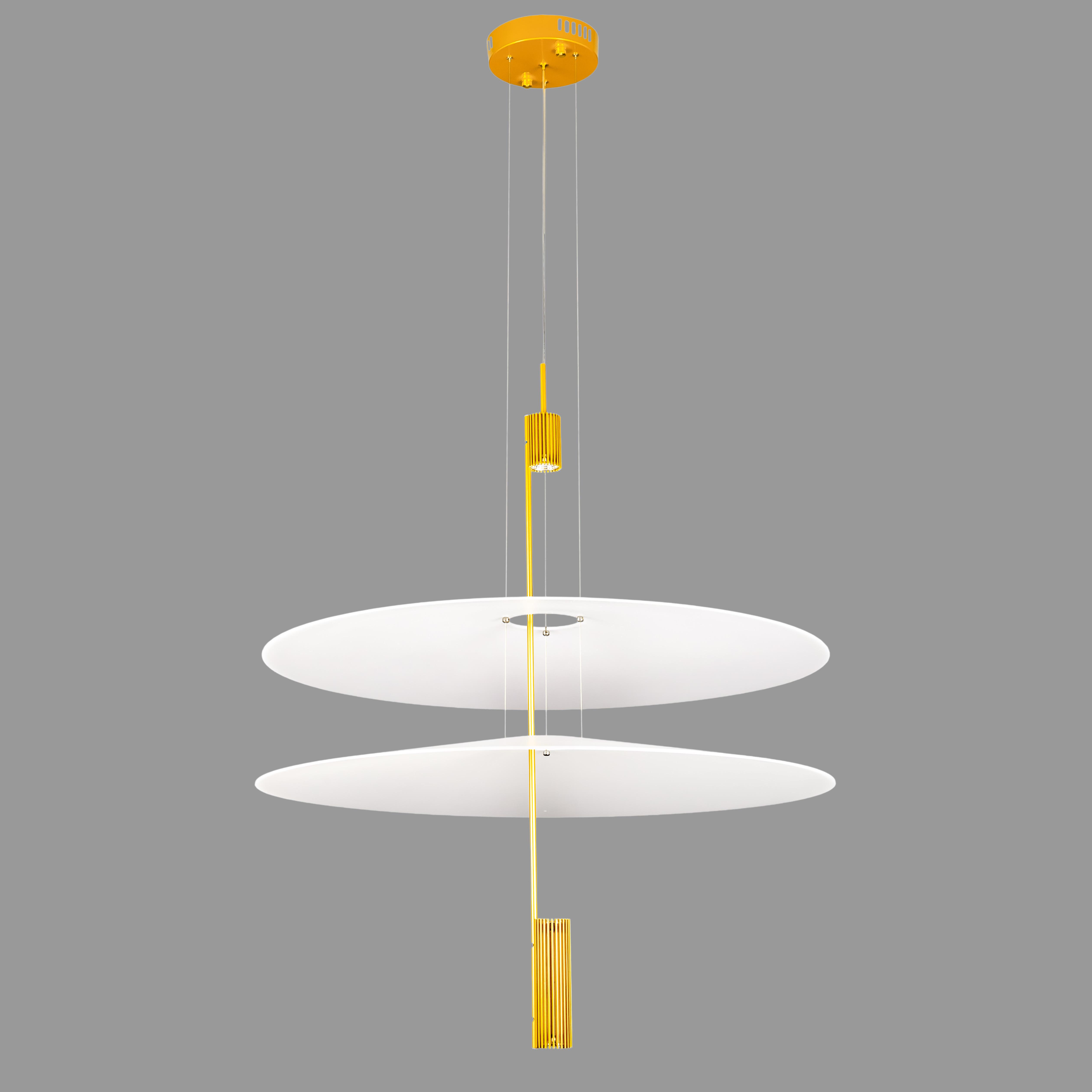 Люстра дизайнерська Flamingo 12W Бронзовий (92-D1183 (680+680) AB)