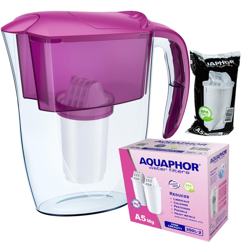 Фильтр-кувшин Аквафор Смайл А5 два модуля А5Mg Магний Цикломен (002587)
