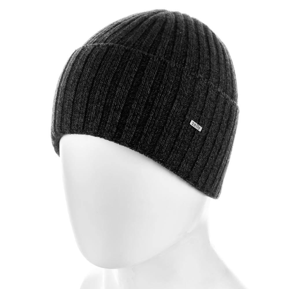 Шапка мужская на флисе Zolly ZH178 one size Черный/Серый (1464423161)