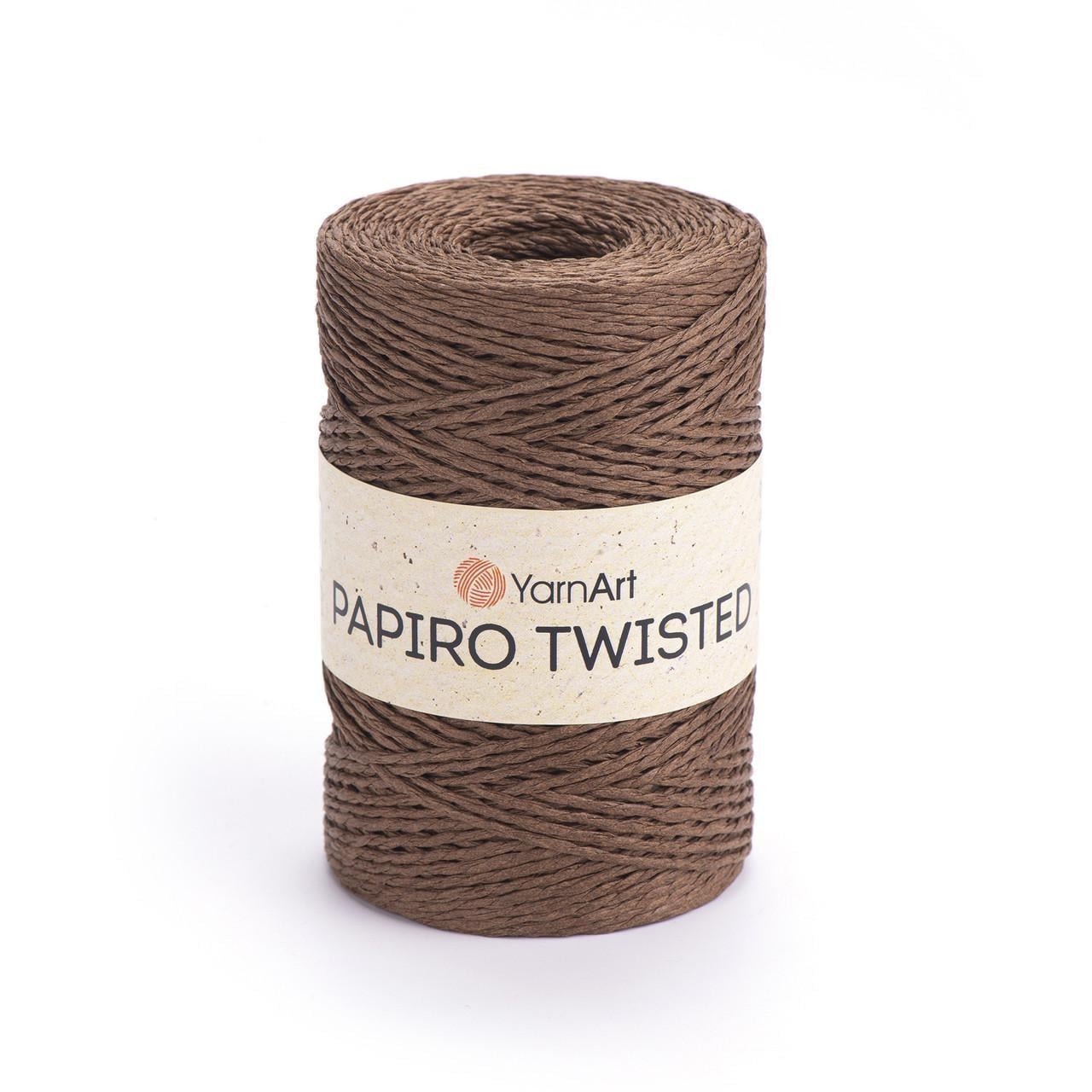Рафія для макраме/капелюхів/сумок YarnArt Twisted Papiro кручена 100 г 170 м Шоколад №1316 (2664169188) Рафія для макраме/капелюхів/сумок YarnArt Twisted Papiro кручена 100 г 170 м Шоколад №1316 (2664169188)