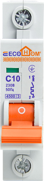 Автоматичний вимикач ECOHOME 1p C 10A - фото 2
