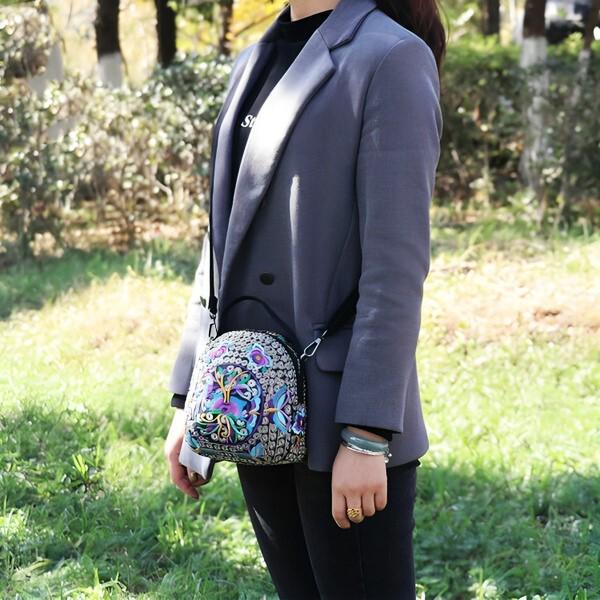 Женская сумка через плечо C01085 с 2 отделениями 16х12х19 см (26250916) - фото 4 Женская сумка через плечо C01085 с 2 отделениями 16х12х19 см (26250916) - фото 4