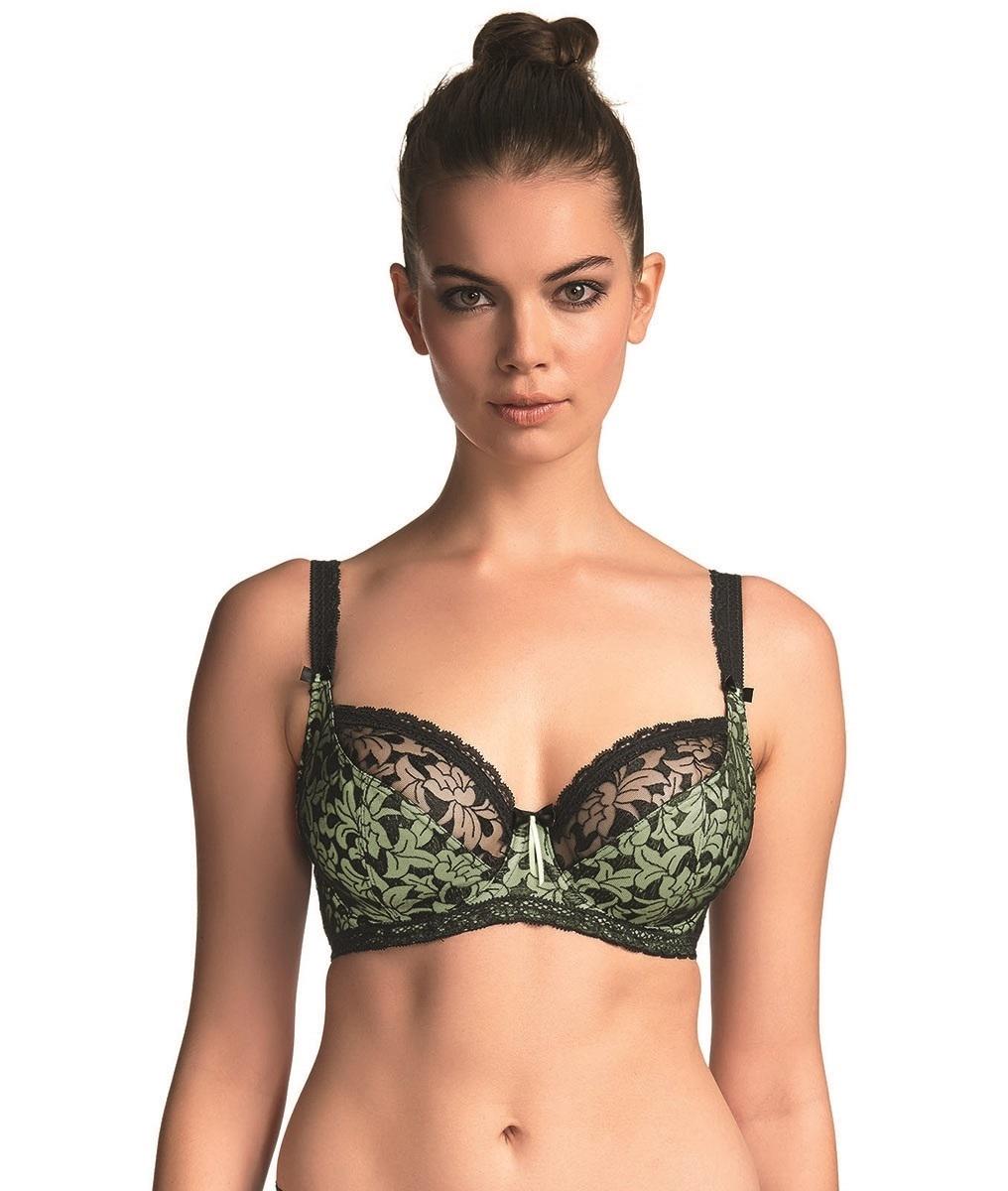 Бюстгальтер Fauve Lavinia 0392 36FF Black/Pistachio (886279638973)