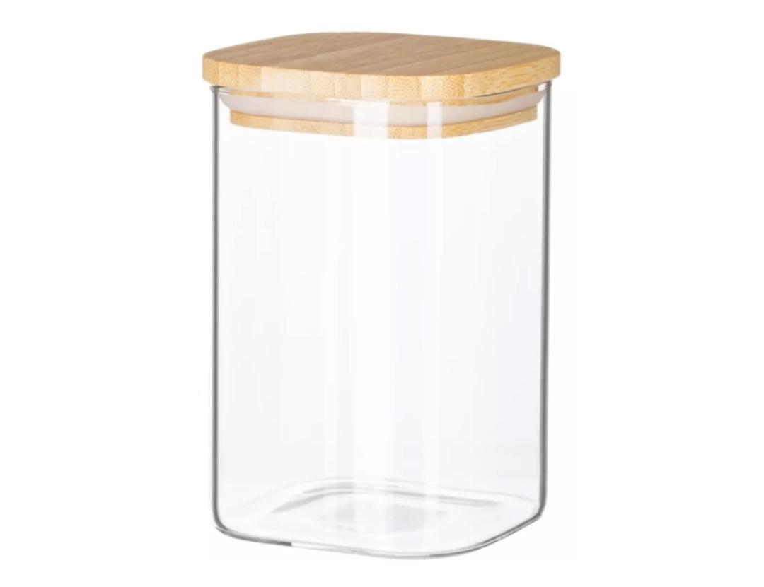 Емкость для сыпучих продуктов Vittora VT-7311 с деревянной крышкой 1,1 л (VT-7311) - фото 2 Емкость для сыпучих продуктов Vittora VT-7311 с деревянной крышкой 1,1 л (VT-7311) - фото 2