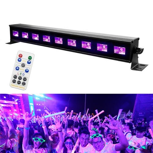 Светодиодная панель УФ 9LED 27Вт 40см Диско стробоскоп цветомузыка DMX512 - фото 2 Светодиодная панель УФ 9LED 27Вт 40см Диско стробоскоп цветомузыка DMX512 - фото 2