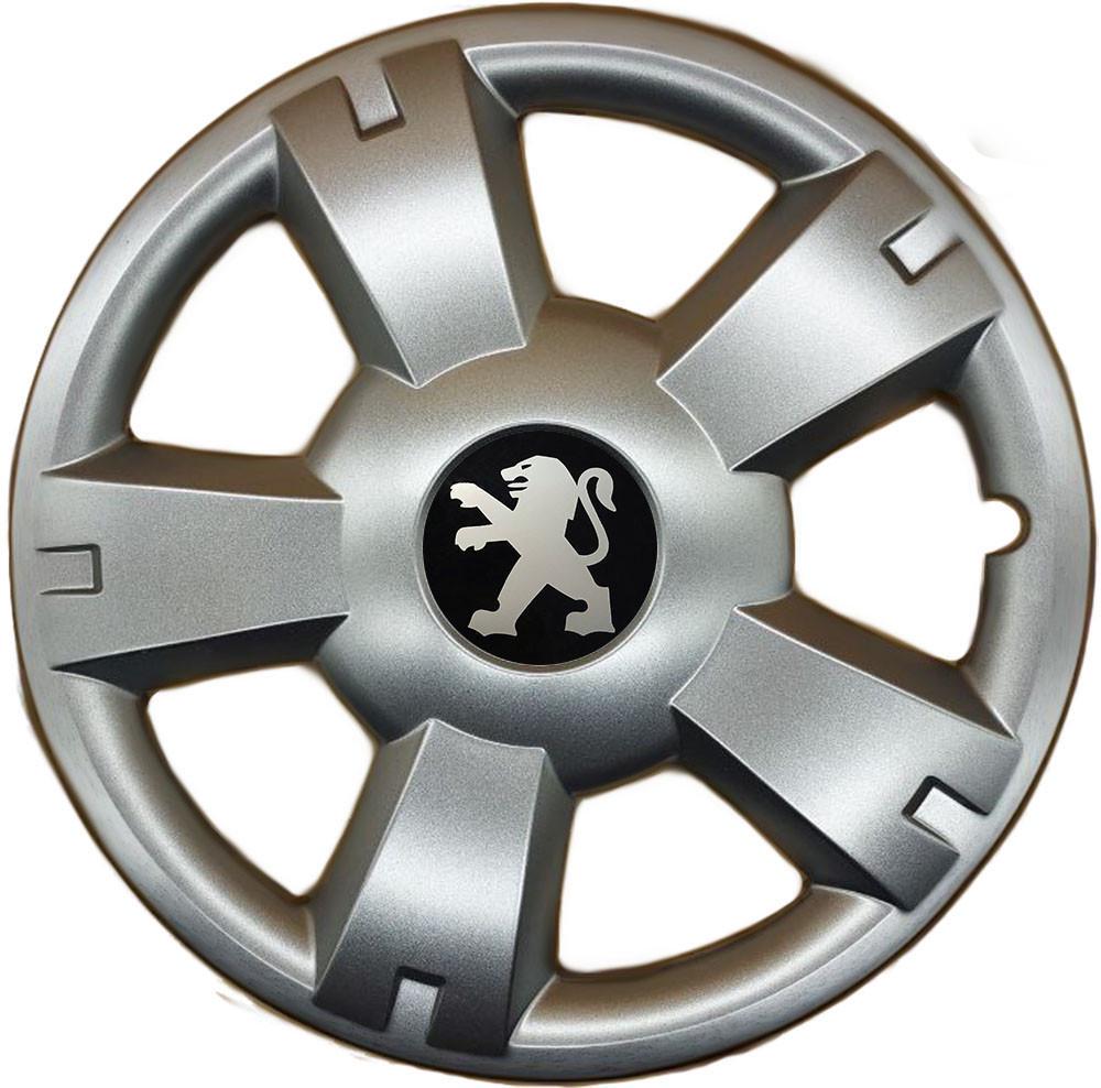 Колпаки R14 Peugeot 201 SJS 4 шт. Серебряный (2654556207)