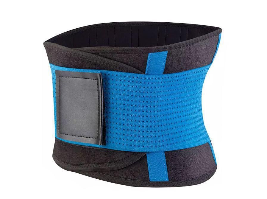 Пояс SUNROZ Hot Power Belt для похудения XXL Черно-Голубой (SUN1562)