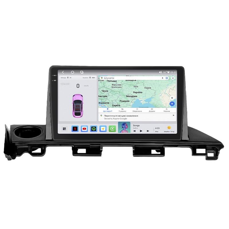 Автомагнитола штатная Lesko 4G/QLED/360°/CarPlay/GPS/Wi-Fi для Mazda 6 III GJ Рестайлинг 2 2018-9" 4/64Gb (2352575935)