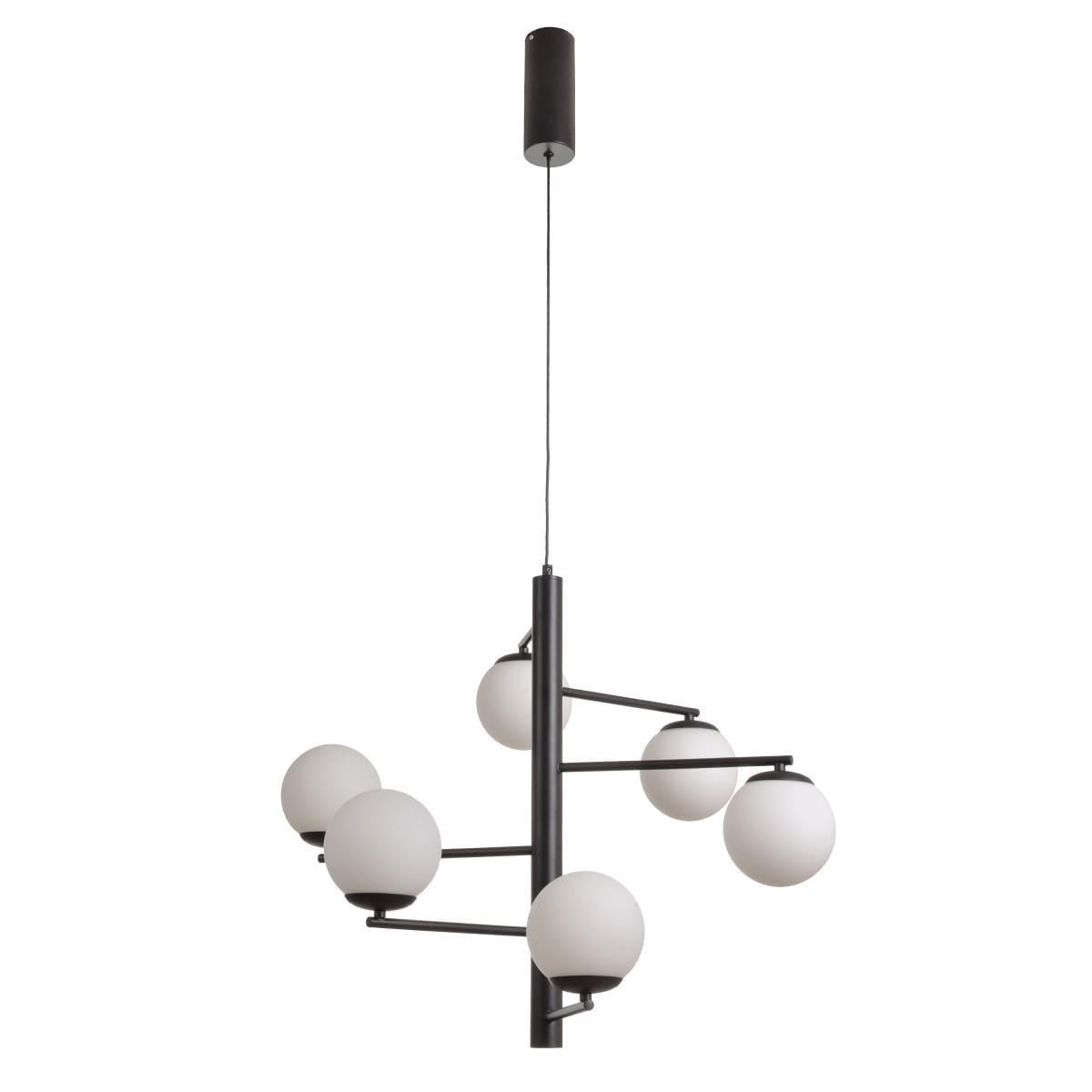 Люстра светодиодная молекула лофт Brille BL-836S/48 W WW BK