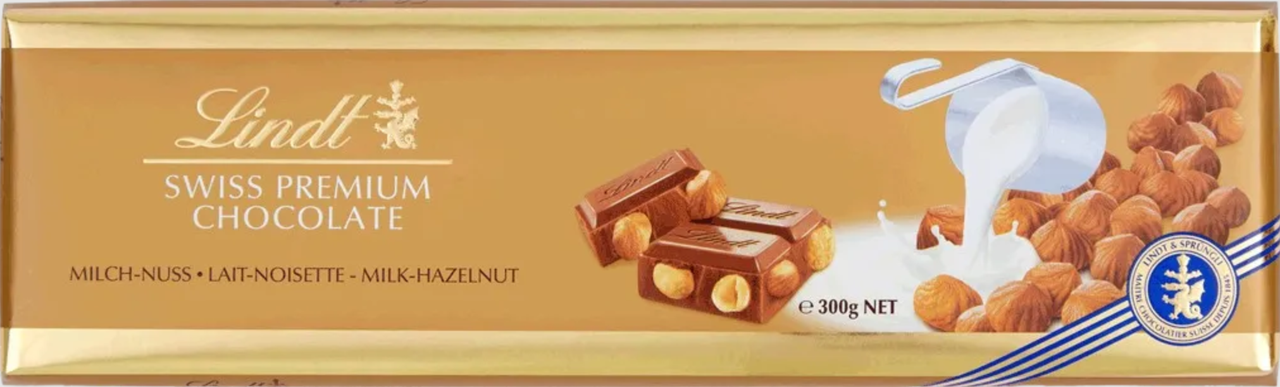 Шоколад молочный Lindt Swiss Classic с лесными орехами 300 г (2422109331)