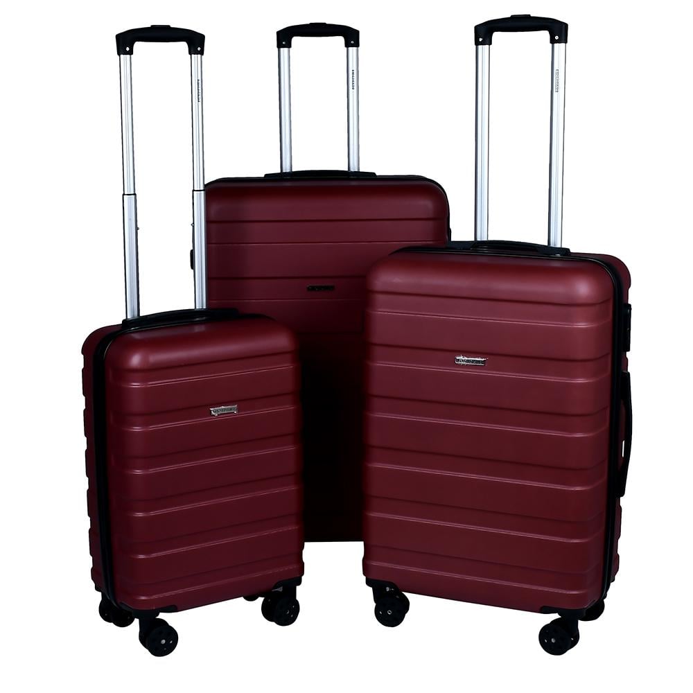 Набор чемоданов Stenson R33421 20/24/28" Бордовый