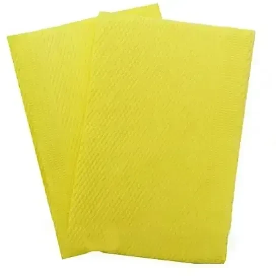 Салфетка-нагрудник медицинская Fortius Pro трехслойная 33х41 см 500 шт./пач. Желтый (2538726183)