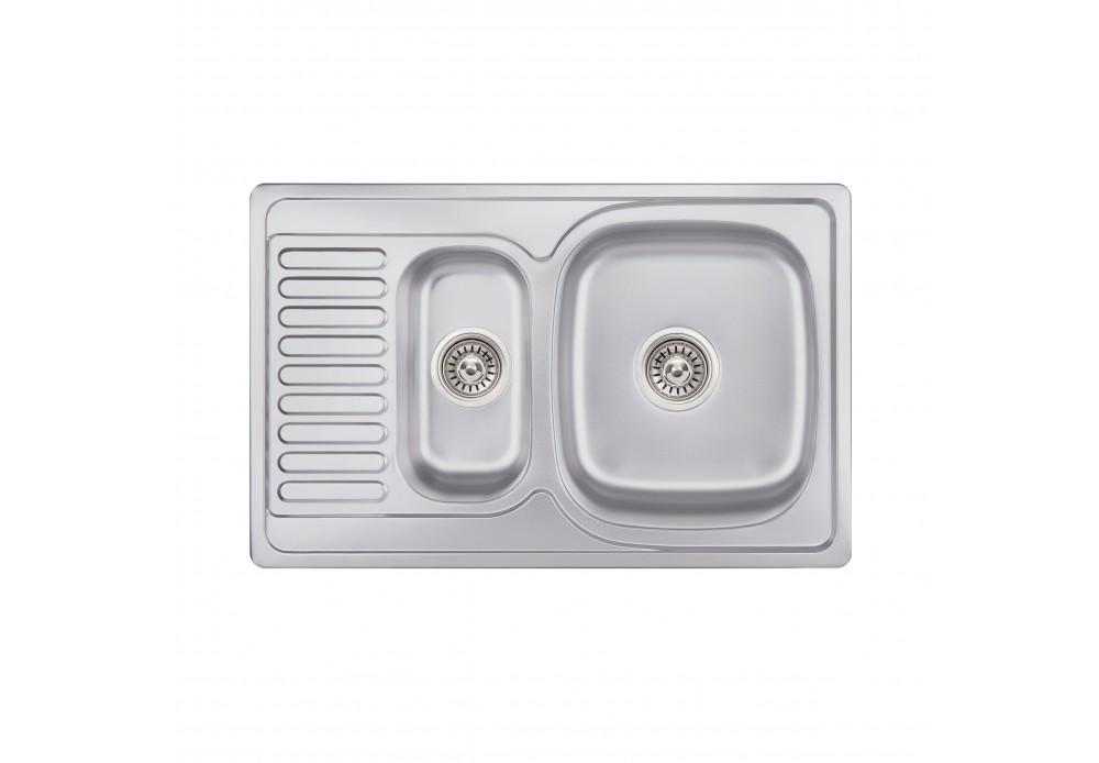 Кухонна мийка Lidz 7850 0,8 мм Satin (LIDZ7850SAT8)
