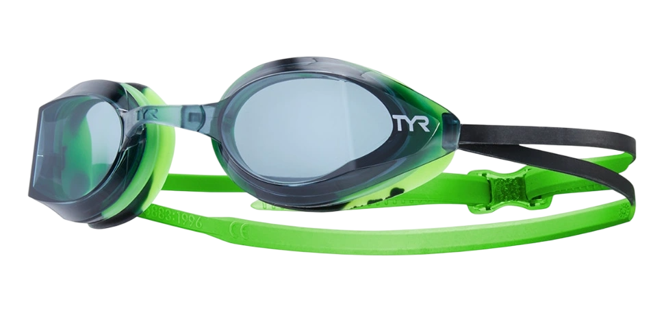 Очки для плавания стартовые TYR Edge-X Racing Goggles Зеленый (LGEDG)