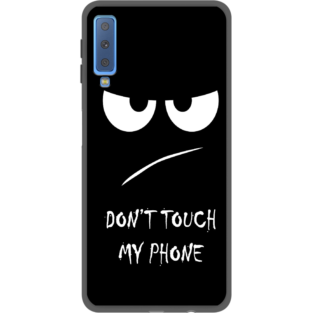 Чохол Boxface Samsung A750 Galaxy A7 2018 Don't Touch my Phone Чорний силікон (35481-up535-35597)