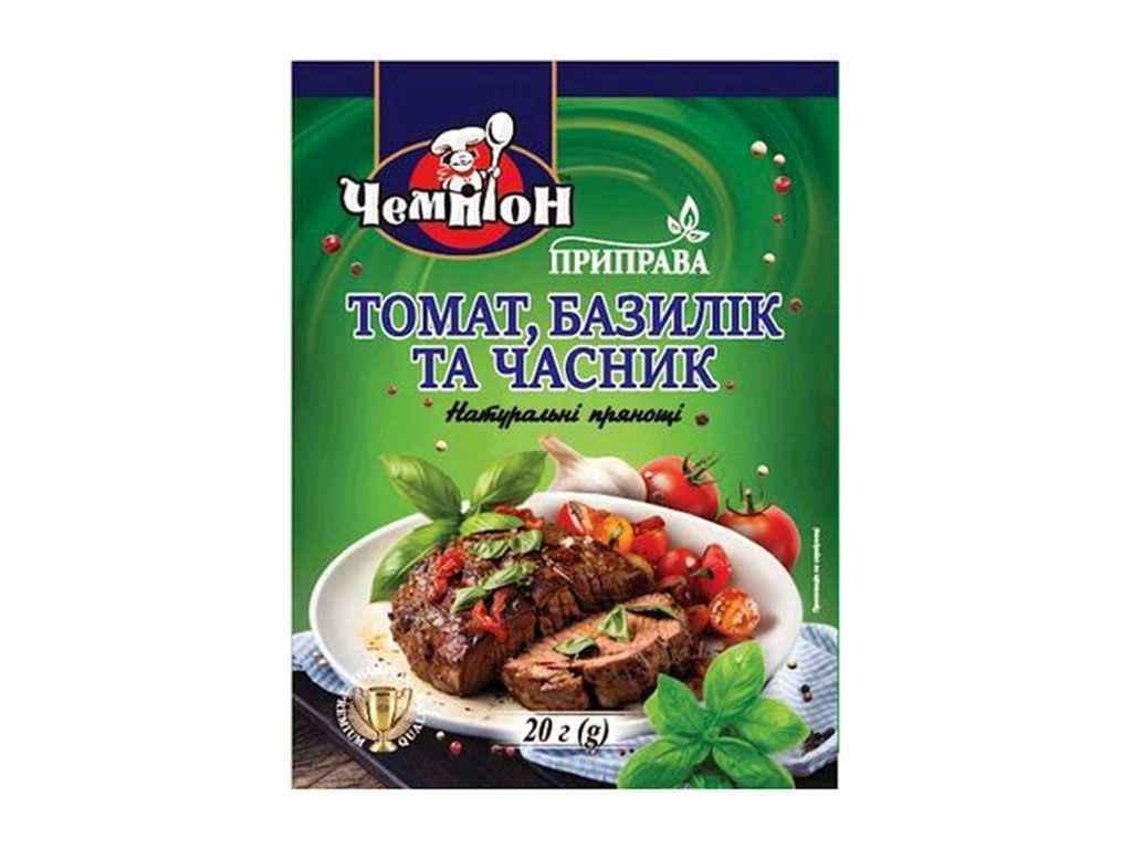 Приправа Чемпион Томат/базилик и чеснок 20 г (1022126)