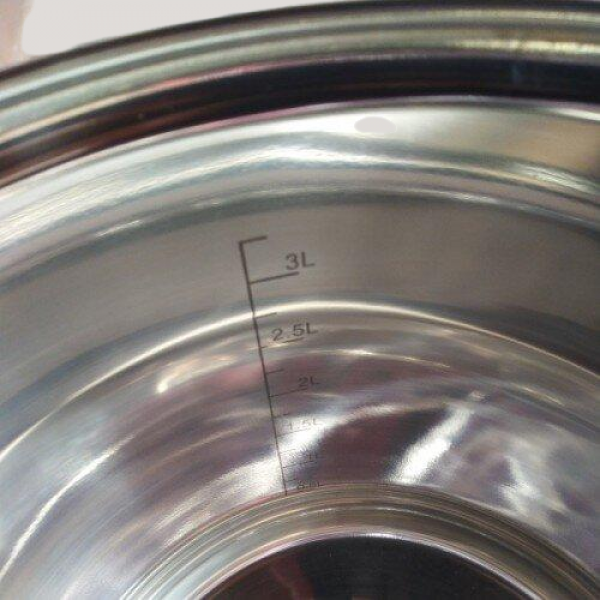 Набор посуды Maestro из нержавеющей стали со стеклянными крышками 3,5/4,5/8 л 6 пр. (f8f26b3a) - фото 5