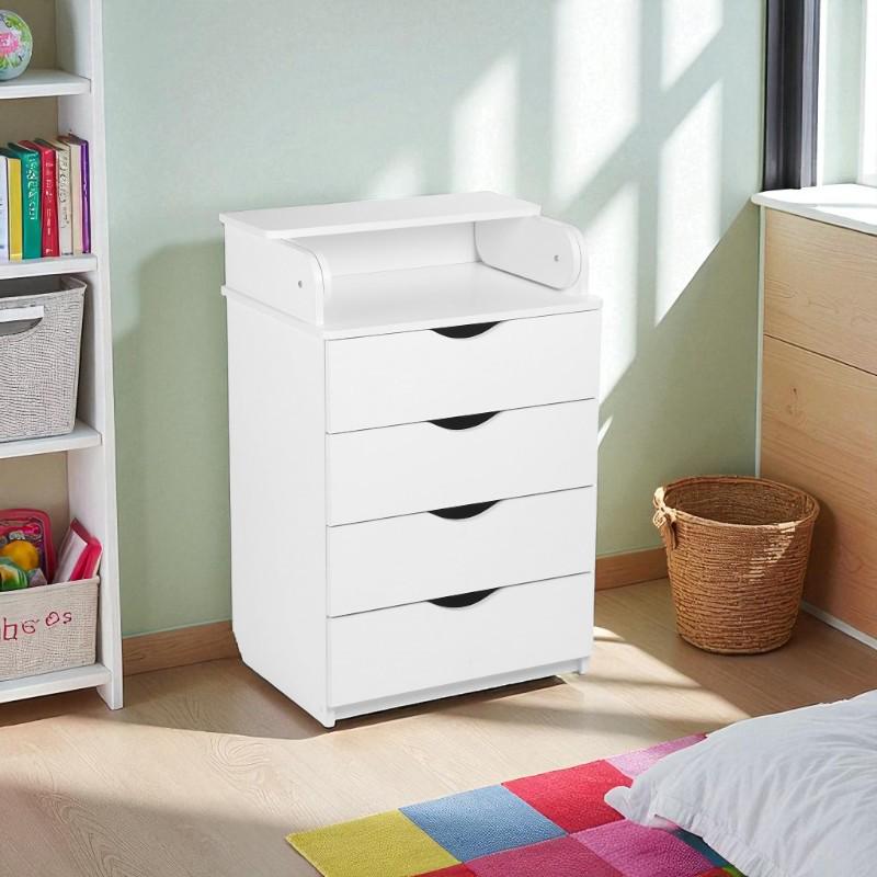 Комод для новорожденных с выдвижными ящиками 60х45х90 см Белый (DSK-601) - фото 4 Комод для новорожденных с выдвижными ящиками 60х45х90 см Белый (DSK-601) - фото 4