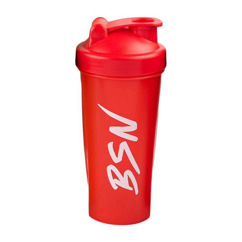 Шейкер для протеїну та спортивного харчування BSN Shaker With Metal Ball 700 мл Червоний