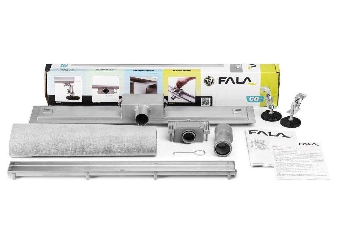 Душовий трап FALA Olimp DN 50 L 700 мм сухий клапан решітка грецька Нержавіюча сталь (75422)