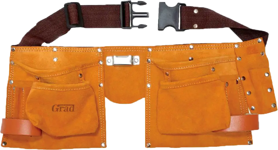 Пояс слесарный кожаный Sigma 11 карманов (32017)