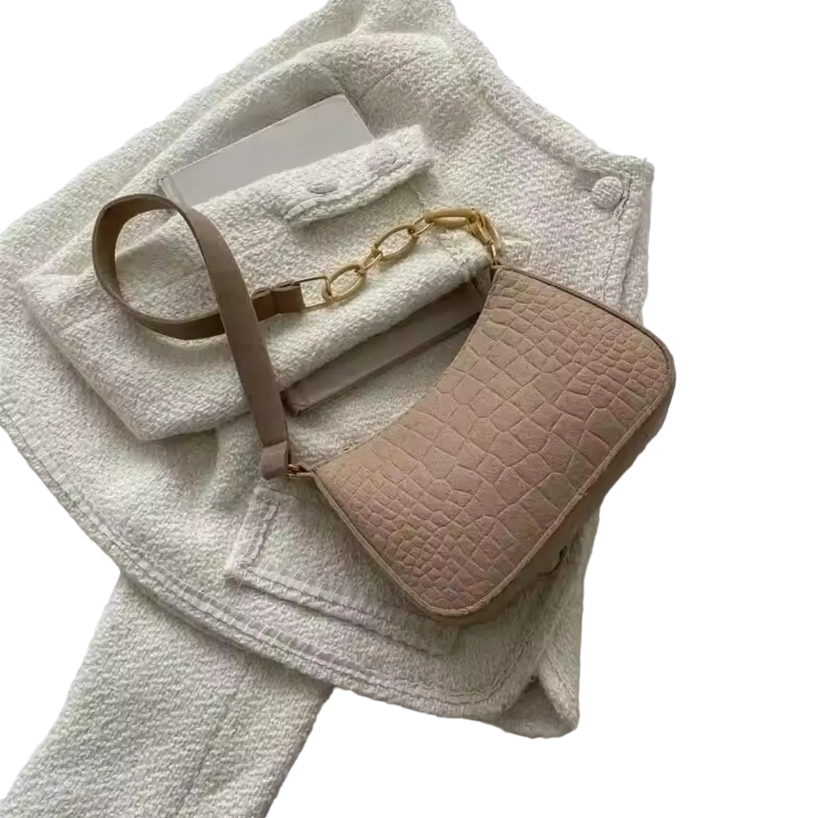 Сумка женская компактная Beige (0868a) Сумка женская компактная Beige (0868a)