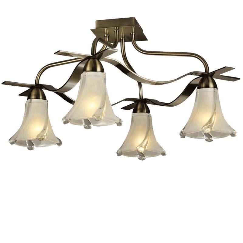 Люстра стельова Light House ES-15950/4 на чотири лампи Бронза
