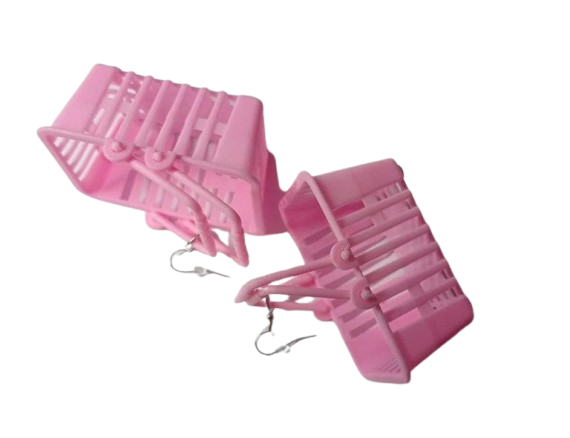 Серьги в виде корзинки для покупок (2502624027)