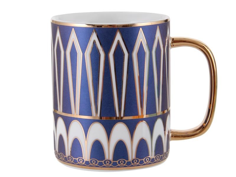 Чашка фарфоровая Lefard с узором 330 мл Синий (925-003)