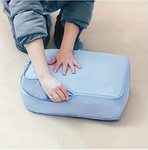 Сумка-органайзер компресійна для речей EasyFold 30х30х18 см Блакитний (22391144) - фото 3