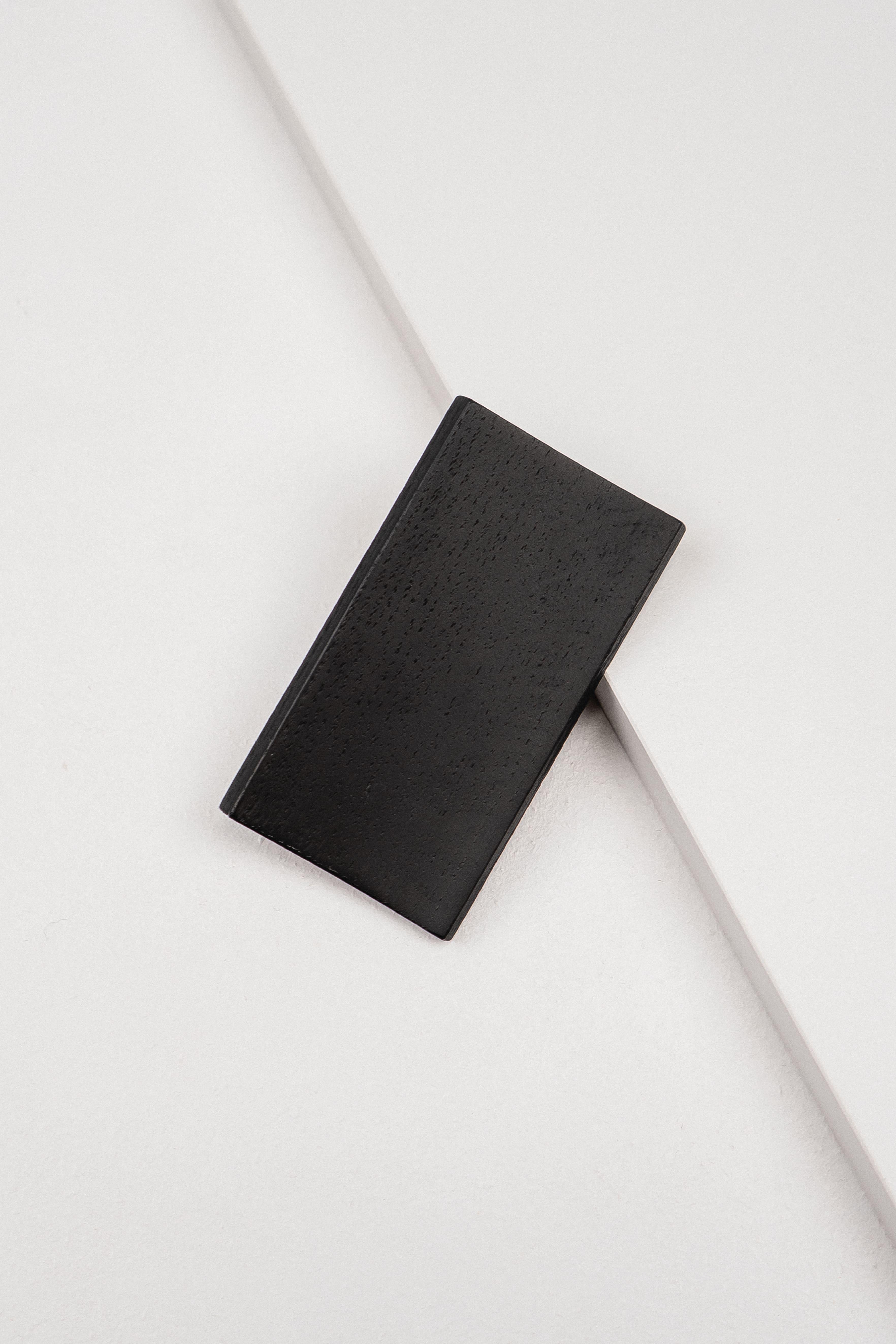 Меблева ручка-планка Plank з дуба 100 мм Чорний дуб (PLANK-100-BLACK)