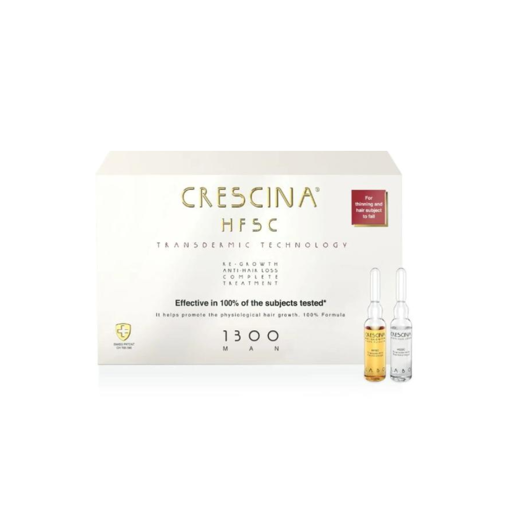 Засіб для росту та проти випадіння волосся для чоловіків Crescina HFSC Transdermic Complete Treatment 1300 20х3,5 мл