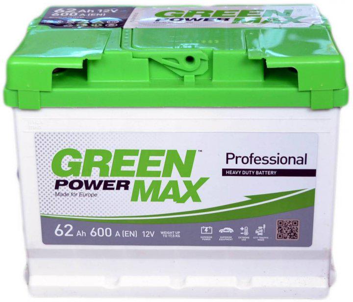 Акумулятор Green Power MAX 6СТ-62АЗ