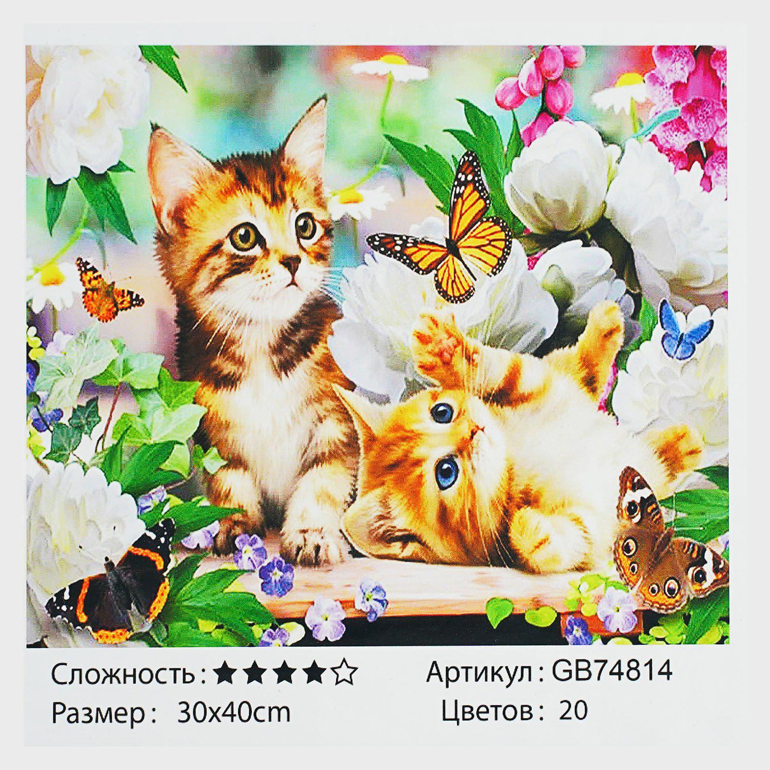 Алмазна мозаїка TK Group Кошенята 30х40 см (GB 74814)