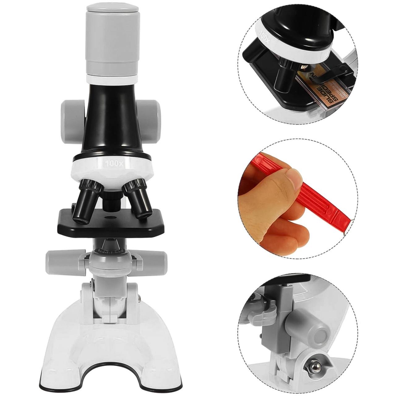 Микроскоп детский OEM 1012A-1 с увеличением 1200х Белый - фото 2 Микроскоп детский OEM 1012A-1 с увеличением 1200х Белый - фото 2