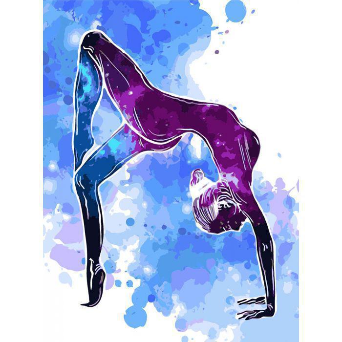 Картина по номерам Идейка Звездная йога 30x40 см (skl-КНО2684)