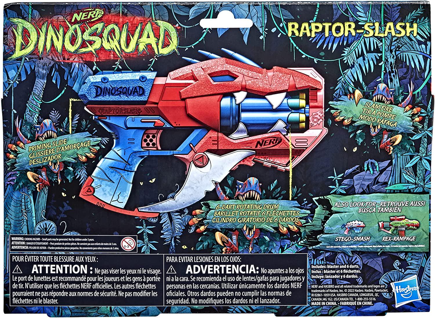 Бластер Nerf DinoSquad Raptor-Slash (F2475) - фото 6 Бластер Nerf DinoSquad Raptor-Slash (F2475) - фото 6