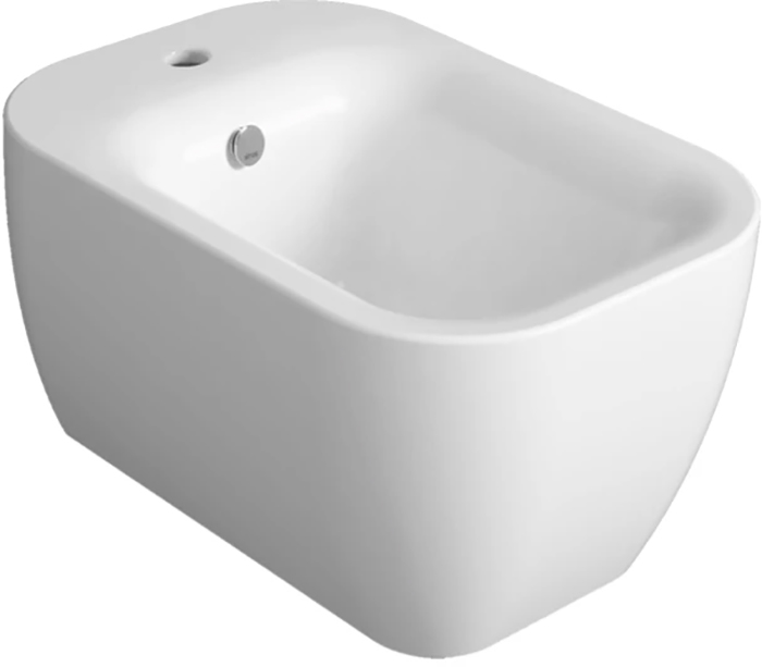 Биде подвесное Simas Henges HE 19 керамика 550x380 мм Белый (LEO-HE19F85)