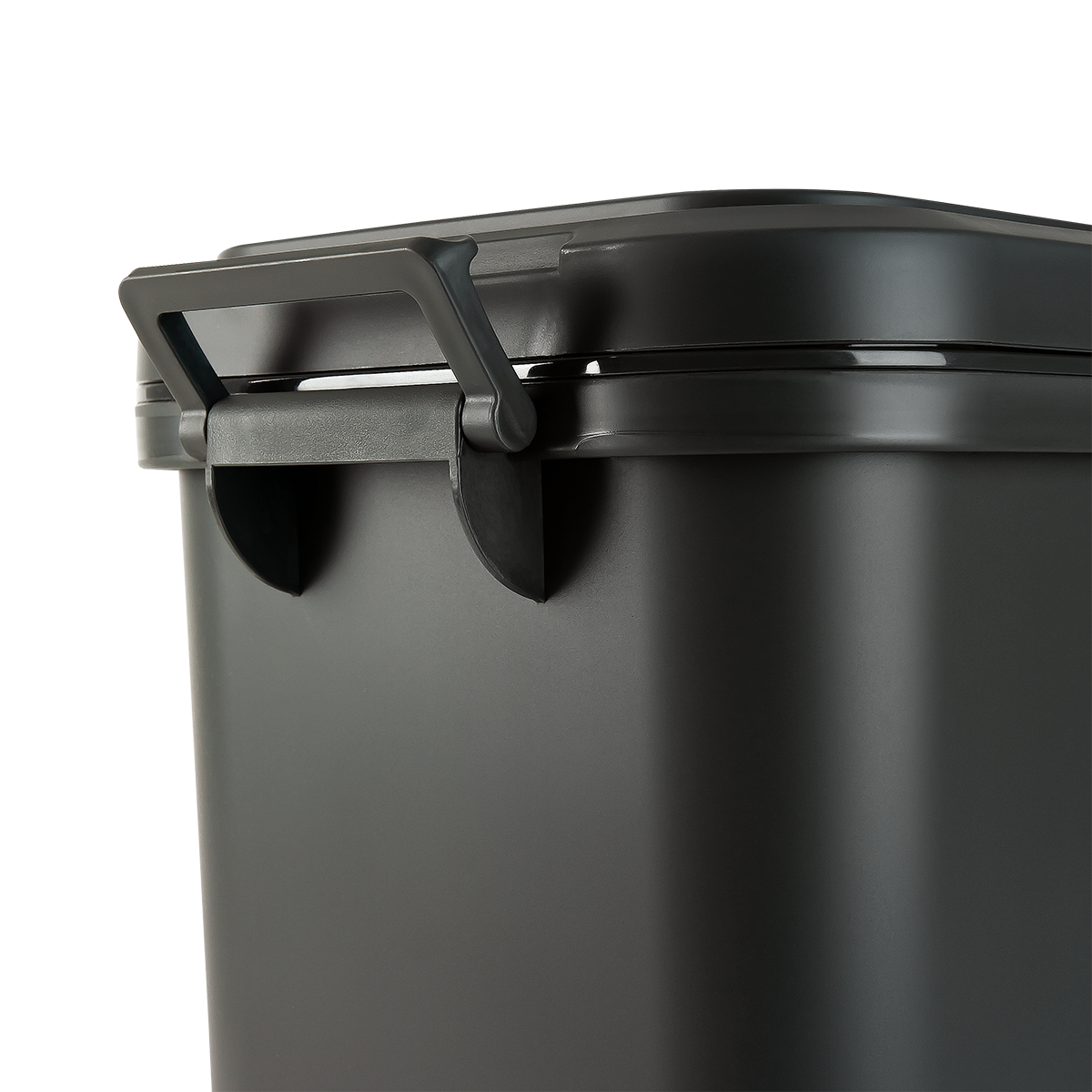 Відро для сміття МВМ MY HOME BIN-04 з кришкою 15 л Антрацитовий (BIN-04 15L ANTHRACITE) - фото 6