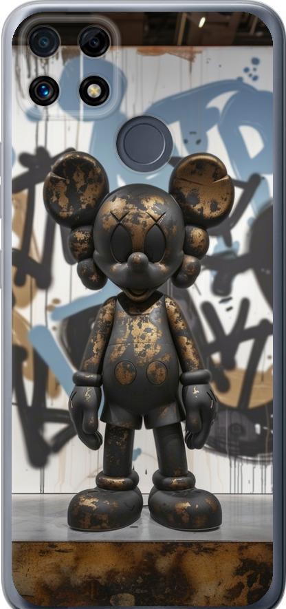 Чехол на Realme C25 Bronze kaws v2 (6098u-3613-42517)