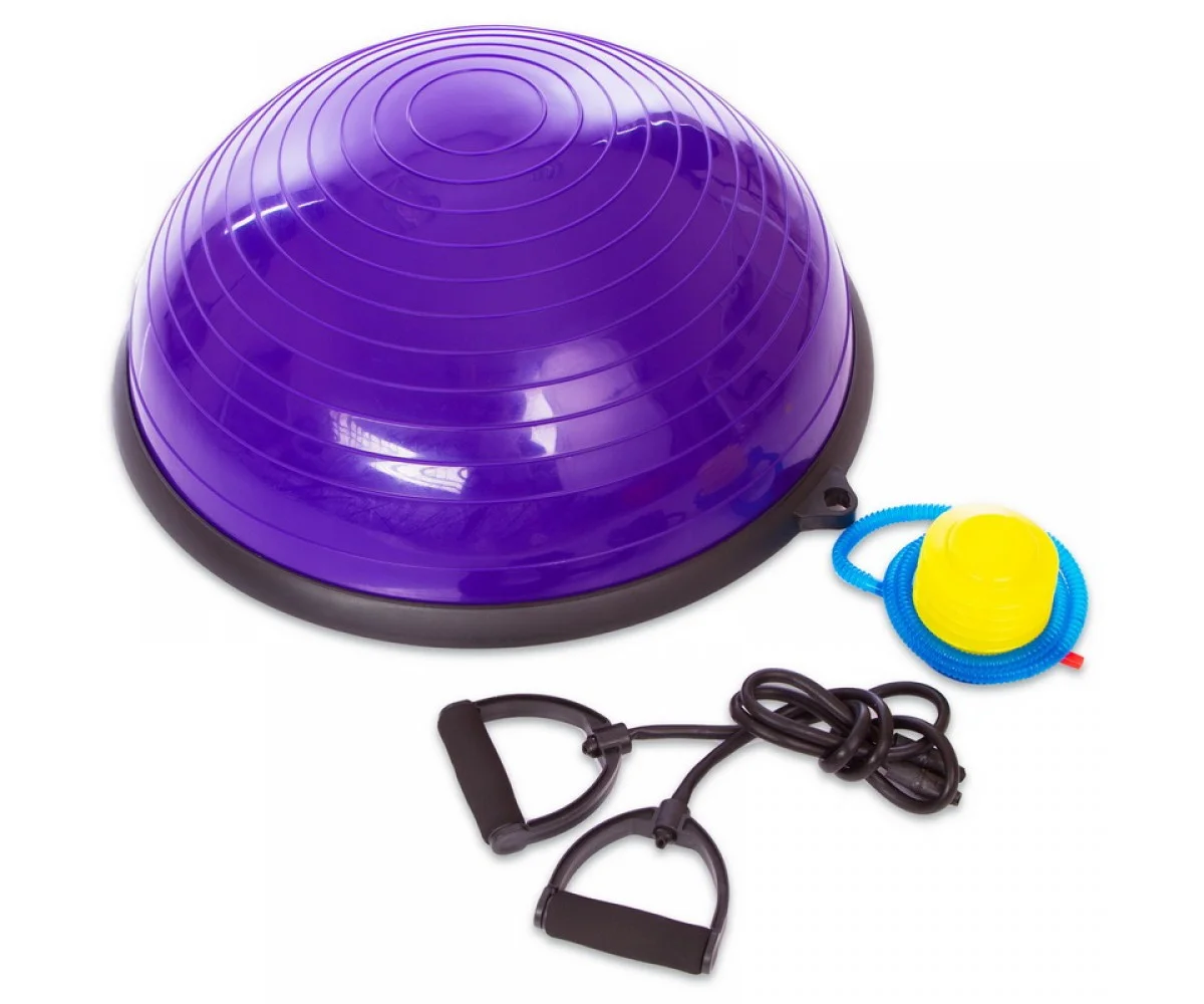 Балансувальна платформа-напівсфера PF-02 для фітнесу 60 см Фіолетовий (31570051)
