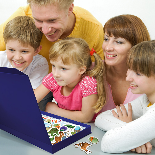 Настольная игра Magdum Мир динозавров Большая магнитная история Разноцветный (SR-113-N-433) - фото 6 Настольная игра Magdum Мир динозавров Большая магнитная история Разноцветный (SR-113-N-433) - фото 6