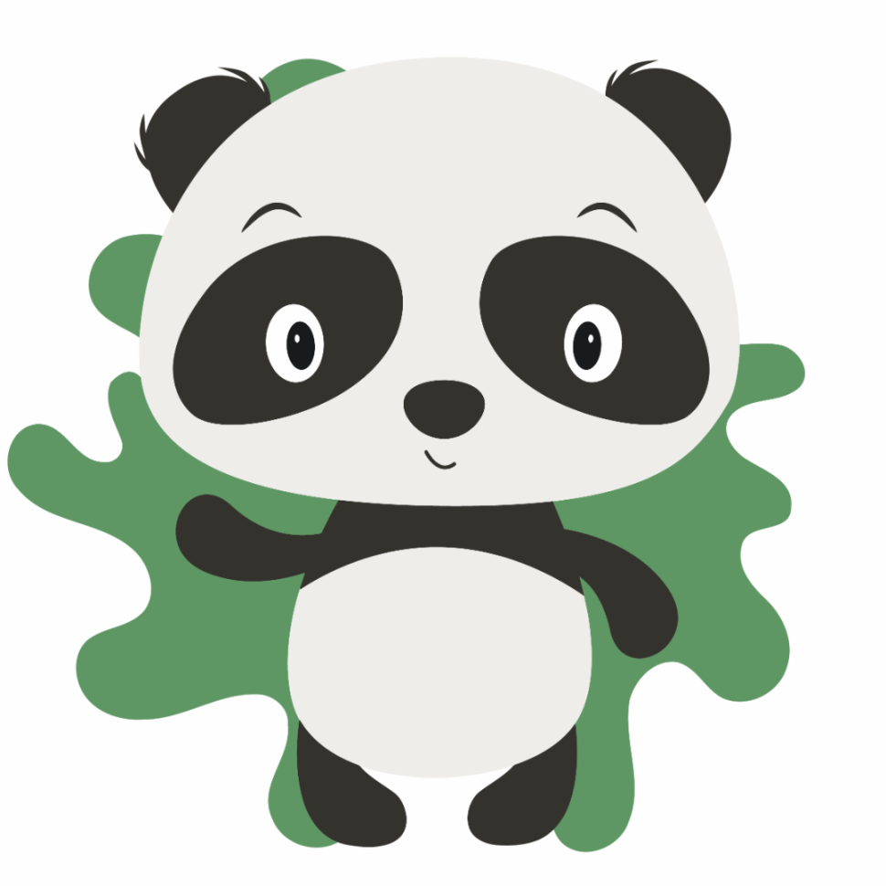 Роспись на холсте Brushme Пандочка 20х20 см (MBS017)