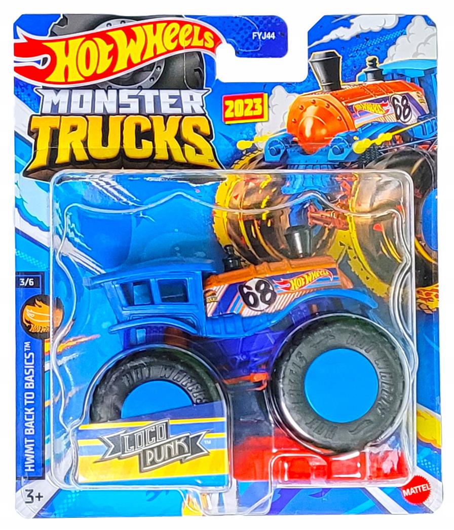 Машинка-внедорожник Hot Wheels Monster truck 2023 Loco Punk 1:64 Scale Blue/Orange