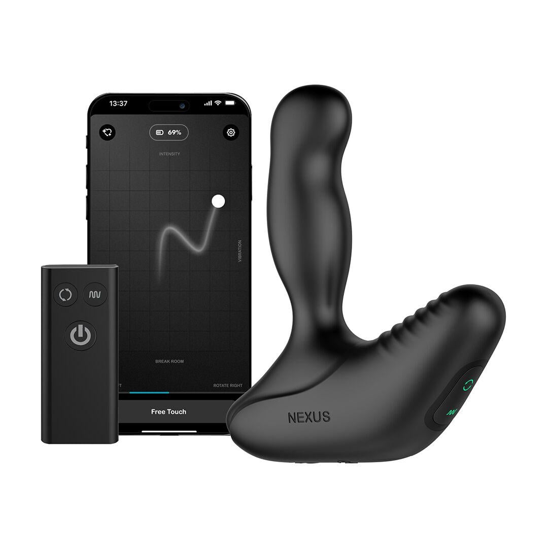 Массажер простаты NEXUS вибрация/ротация/пульт ДУ до 10 часов работы