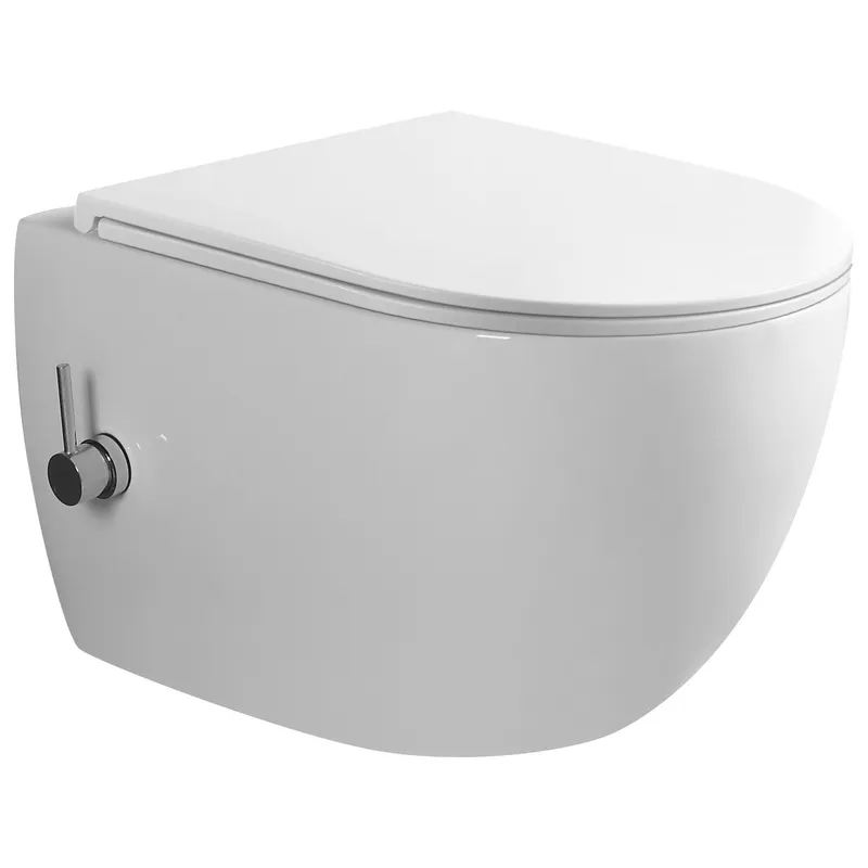 Унитаз-биде подвесной MIXXUS Premium ELLIPSE-1301-R система смыва RIMLESS 500x365x350 мм (OL-MP6659)